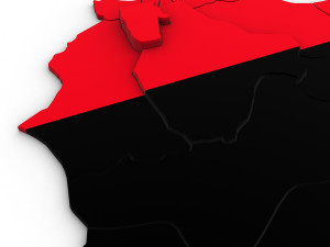 3d political map of libya Modelo 3D