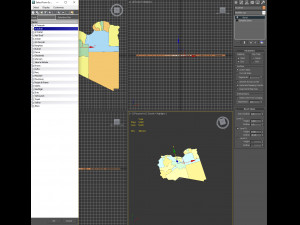 3d political map of libya Modelo 3D