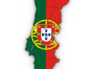 3d political map of portugal 3D Model