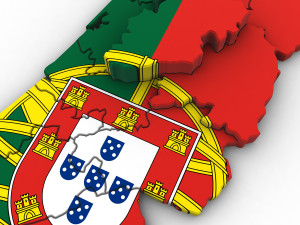 3d political map of portugal 3D Модель