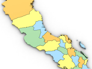 3d political map of sweden Modelo 3D