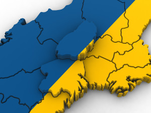 3d political map of sweden Modelo 3D