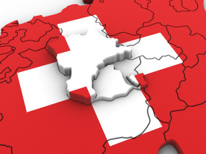 3d political map of switzerland 3D Model
