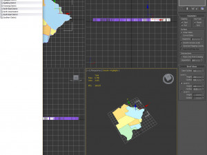 3d political map of botswana 3D Model