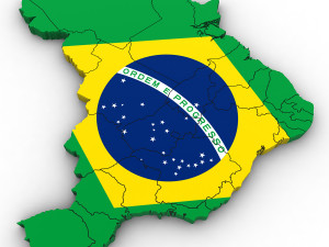 3d political map of brazil Modèle 3D