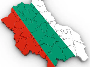 3d political map of bulgaria 3D Model
