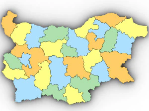 3d political map of bulgaria 3D Model