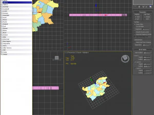 3d political map of bulgaria 3D Model
