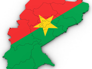 3d political map of burkina faso Modello 3D