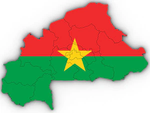 3d political map of burkina faso 3D Model