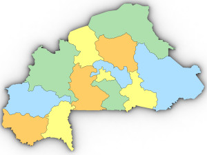 3d political map of burkina faso 3D Модель
