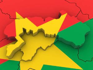 3d political map of burkina faso 3D Model