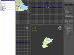 3d political map of burkina faso 3D Модель