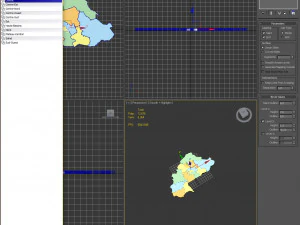 3d political map of burkina faso 3D Model