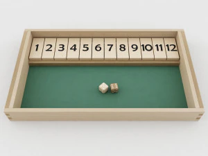 shut the box dice game 3D Model