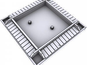 4 player shut the box dice 3Dモデル