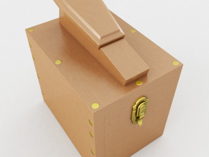 shoe shine box Modello 3D
