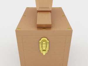 shoe shine box 3D 模型