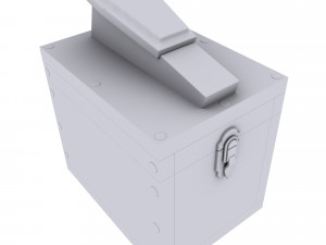shoe shine box 3D 模型