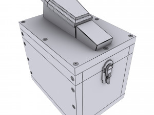 shoe shine box 3D 模型