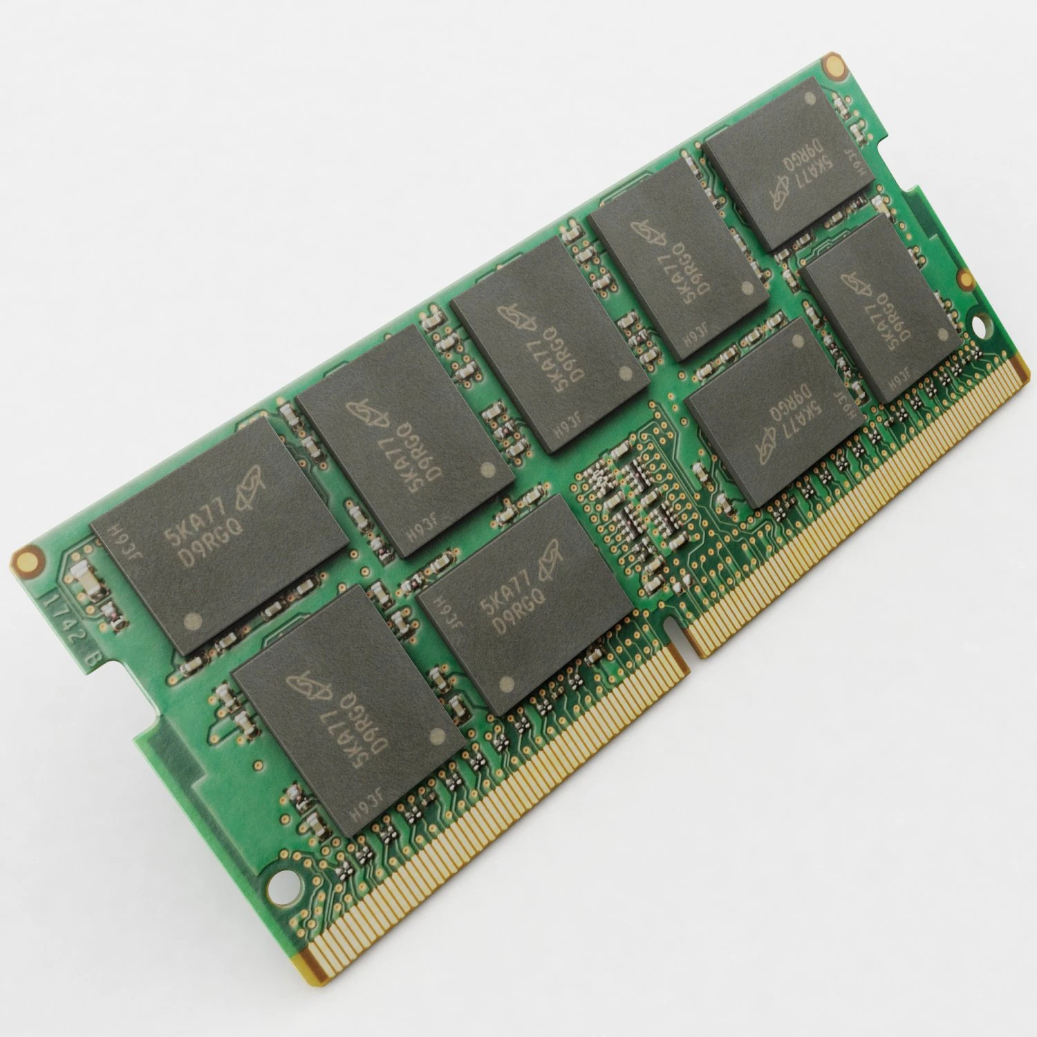ddr4 sodimm ram module 3D Model .c4d .max .obj .3ds .fbx .stl .blend 