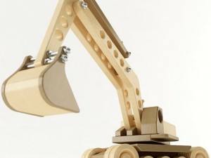 toy excavator 3Dモデル