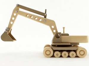 toy excavator Model 3D