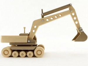 toy excavator Model 3D