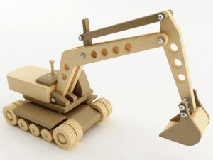 toy excavator Model 3D