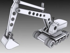 toy excavator 3D Model