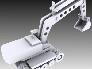 toy excavator Model 3D