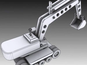 toy excavator 3D Model