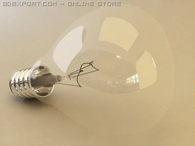 light bulb 3D Model .c4d .max .obj .3ds .fbx .stl .blend 