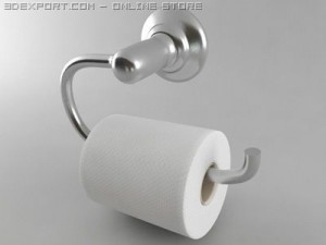 toilet paper holder style 1 3Dモデル