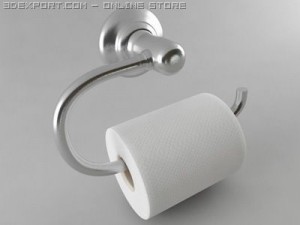toilet paper holder style 1 Modelo 3D
