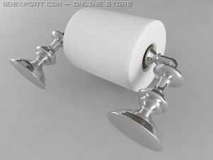 toilet paper holder style 2 3D-Modell
