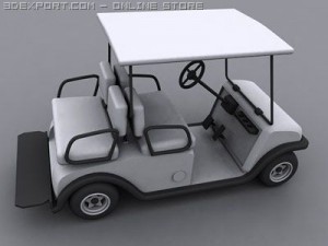 golf cart 3D Модель