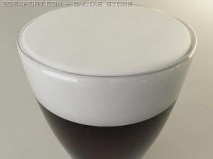 tall beer glass Modelo 3D