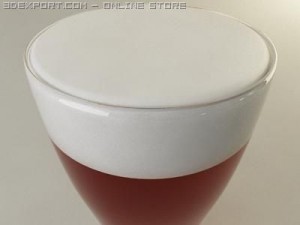 tall beer glass Modelo 3D