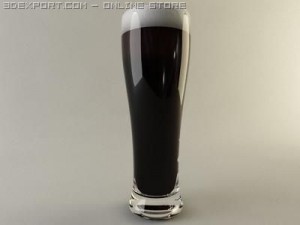 tall beer glass Modelo 3D