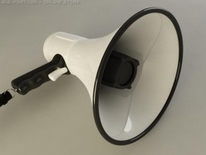 megaphone 3Dモデル