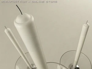 five branched candle holder 3D Model
