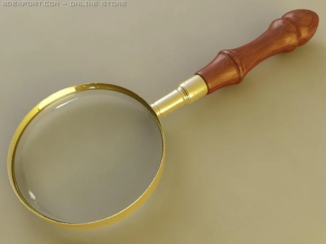 magnifying glass 3D Model .c4d .max .obj .3ds .fbx .stl .blend