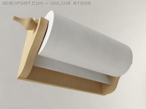 wallmounted paper towel holder 3D Model