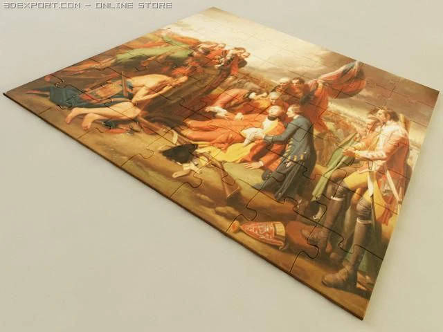 puzzle 3D Model .c4d .max .obj .3ds .fbx .stl .blend 