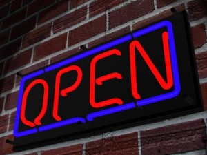 neon open sign 3D Model