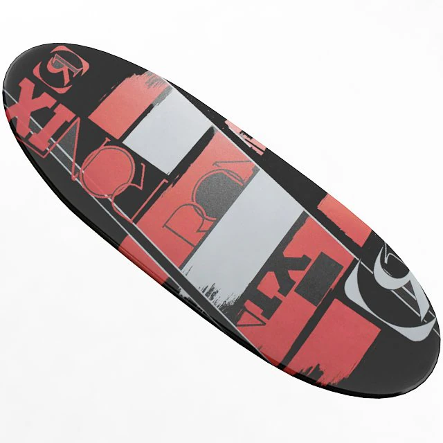 surfboard 3D Model .c4d .max .obj .3ds .fbx .stl .blend 