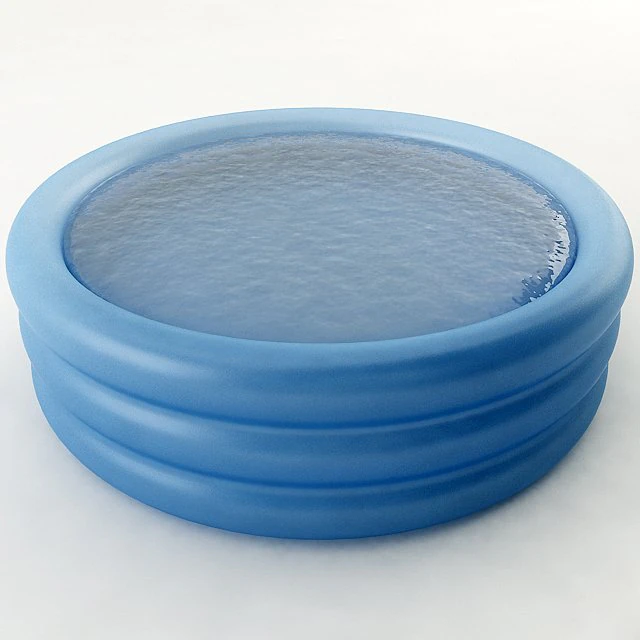 inflatable swimming pool 3D Model .c4d .max .obj .3ds .fbx .stl .blend 