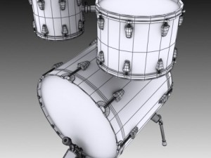 bass drum 3D 모델