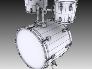 bass drum 3D 모델